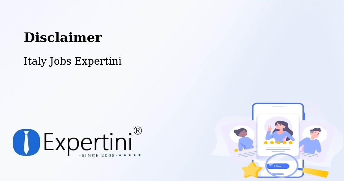 Disclaimer – Palermo - Italy Jobs Expertini