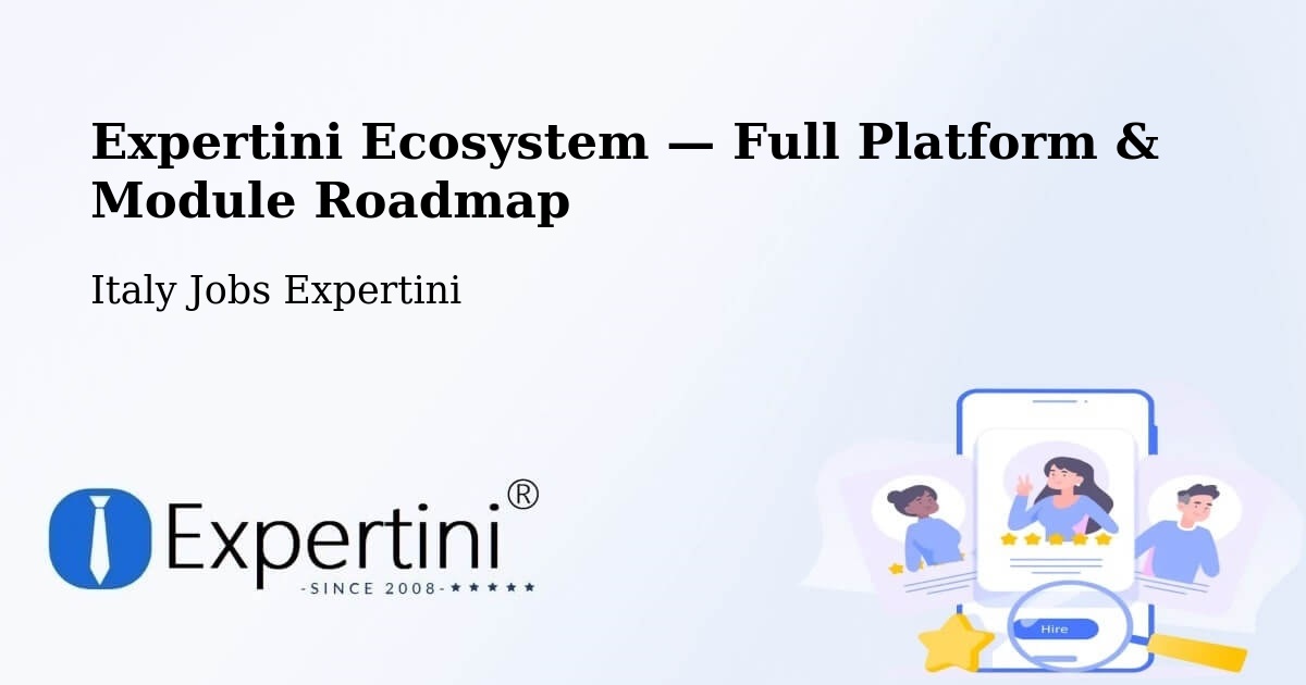 Expertini Ecosystem — Full Platform & Module Roadmap – Palermo