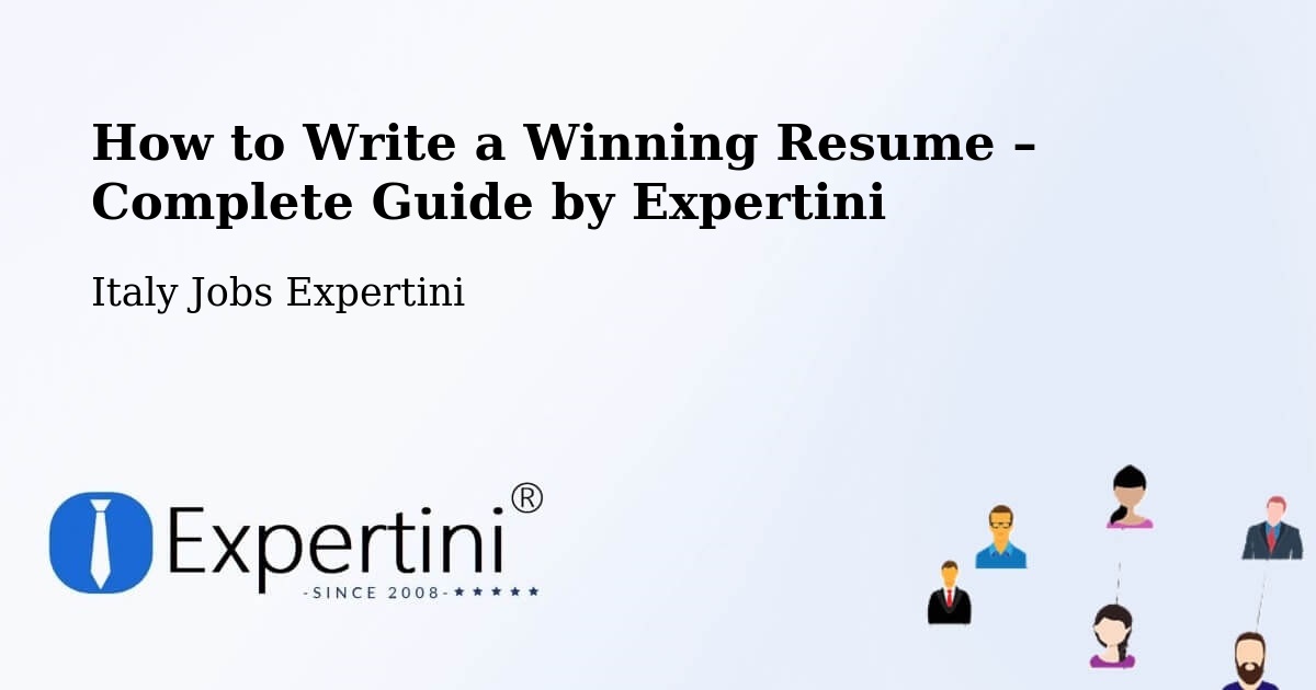 Resume Writing Guide for Job Seekers – Palermo - Palermo, Italy Jobs Expertini